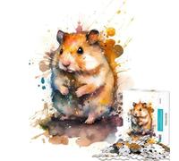 Puzzles pour Adultes 1000 pièces Cochon d'Inde Puzzles 1000 pièces Jouets Anti-Stress Vacances à la Maison Passer Le Temps Amusement en Famille et soirée Jeux (38x52cm)