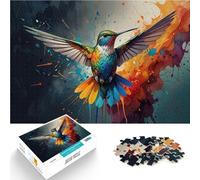 Puzzles pour Adultes 1000 pièces Colibri en vol Jouets addictifs pour Le défi de l'intelligence cérébrale Bon Cadeau 38x26cm