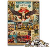 Puzzles pour Adultes 1000 pièces Collage d'aigle Jouet éducatif Anti-Stress Cadeaux pour Amis et Famille 26x38cm