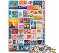 Puzzles pour Adultes 1000 pièces Collage d'amour Soulagement du Stress Séjour Tuer Le Temps Décoration Parfaite pour Les 14 Ans et Plus 50x75cm
