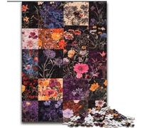 Puzzles pour Adultes 1000 pièces Collage de Fleurs, Jouets éducatifs, Jeux Anti-Stress, Interaction Parent-Enfant (Taille 26x38cm)