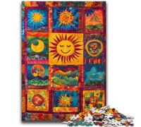 Puzzles pour Adultes 1000 pièces Collage de Soleil Souriant Difficile à réaliser mais Amusant et Humoristique Décoration d'intérieur Unique et Cadeaux 50x75cm