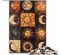 Puzzles pour Adultes 1000 pièces Collage de Soleil Souriant Difficile à réaliser mais Amusant et Humoristique Anniversaire et Cadeaux Uniques (Taille 26x38cm)