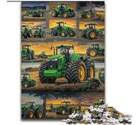Puzzles pour Adultes 1000 pièces Collage de tracteurs Puzzles en Carton Un Casse-tête Stimulant pour Les Adolescents, Parfait pour la décoration intérieure ou comme Cadeau Taille 38x26CM