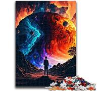 Puzzles pour Adultes 1000 pièces Coloré dans l'espace Aide Le Cerveau à exercer des Jouets addictifs pour cultiver la Patience Une œuvre d'art 50x75cm
