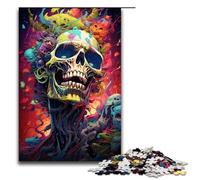 Puzzles pour Adultes 1000 pièces coloré psychédélique Gangsters Zombies Puzzle en Bois pour Enfants de 12 Ans et Plus décoration d'intérieur 1000 pièces (75 x 50 cm)
