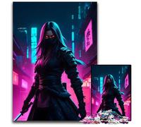 Puzzles pour Adultes 1000 pièces Combattantes Puzzles néon pour Adultes Soirée de Jeux en Famille Amusant Œuvre décorative à Faire soi-même 1000 pièces (38 x 26 cm)