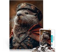 Puzzles pour Adultes 1000 pièces Commandant de la Loutre du siège Royal Jeux Amusants Décoration d'intérieur et Cadeaux Uniques 75x50cm
