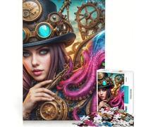 Puzzles pour Adultes 1000 pièces Convergence mécanique, Jeu de Construction, pour s'amuser en Famille, avec des pièces de Formes aléatoires Parfaitement emboîtables 38x26cm