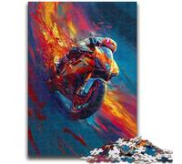 Puzzles pour Adultes 1000 pièces Cool Moto Racer Soulagement du Stress Défi Difficile Décoration d'intérieur Unique et Cadeaux 26x38cm