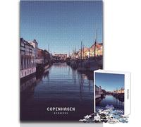 Puzzles pour Adultes 1000 pièces Copenhagen Toys, Jeux éducatifs, Niveau Difficile, Cadeau d'anniversaire, Dimensions 50x75cm