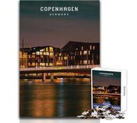 Puzzles pour Adultes 1000 pièces Copenhagen Toys, Jeux éducatifs, Niveau Difficile, Cadeau d'anniversaire, Dimensions 50x75cm