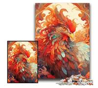 Puzzles pour Adultes 1000 pièces Coq Puzzles Difficiles pour Adultes 26x38cm Activités Amusantes à la Maison, Cadeaux d'anniversaire, Cadeaux de Voyage