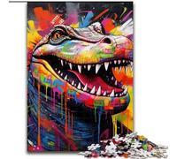 Puzzles pour Adultes 1000 pièces Corbeau Graffiti en Bois, ce Qui en Fait Un Excellent Cadeau pour s'amuser en Famille 50x75cm pour Les Adolescents et Les Loisirs en Famille, Cadeau de Noël Parfait