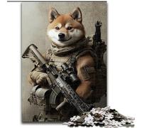 Puzzles pour Adultes, 1000 pièces Corgi Forces spéciales, pour s'amuser en Famille, Parfait pour Les Vacances, soirées de Jeux interactives (Taille 26x38cm)