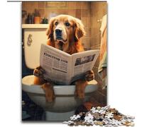 Puzzles pour Adultes 1000 pièces Corgi lisant Un Journal Puzzle 1000 pièces Impossible Hard Challenge Jouet pour Adolescents (Taille 26x38cm)