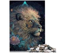 Puzzles pour Adultes 1000 pièces Cosmic Bloom Lion King Puzzles Gifts 26x38cm est idéal comme Cadeau pour Toute la Famille