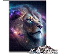 Puzzles pour Adultes 1000 pièces Cosmic Mufasa Le Roi Lion Puzzles en Bois Taille 50x75cm Activité familiale, Casse-tête, Décoration intérieure, Cadeau de Vacances