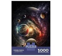 Puzzles pour Adultes 1000 Pièces Cosmic Odyssey Puzzles pour Adolescents Jeux De Détente Une Œuvre d'art Cadeaux Uniques pour Un Anniversaire Ou Noël 38x26cm/1000pcs