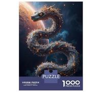 Puzzles pour Adultes 1000 Pièces Cosmic Serpent Puzzle pour Adultes, Jeu De Réflexion, Cadeaux pour Femmes, Activités Amusantes À La Maison 52x38cm/1000pcs
