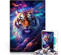 Puzzles pour Adultes 1000 pièces Cosmic Tiger Jeux éducatifs à Domicile Jouets à Faire soi-même 26x38cm Offrez-Les comme Cadeaux pour Toute la Famille pour Les Adolescents de 14 Ans et Plus