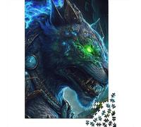 Puzzles pour Adultes 1000 pièces Cosmic Warrior Wolf2 Puzzle pour Adultes Puzzles en Carton Jeu Stimulant 1000 pièces (75 x 50 cm)