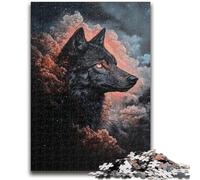 Puzzles pour Adultes 1000 pièces Cosmic Wolf Family Fun pour est idéal comme Cadeau pour Toute la Famille à partir de 14 Ans 38x26cm