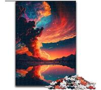 Puzzles pour Adultes 1000 pièces Coucher de Soleil de rêve Puzzles pour Adultes Idéal pour la décoration de la Maison et du Bureau, Cadeau Parfait pour Un Anniversaire (Taille 50x75cm)