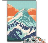 Puzzles pour Adultes 1000 pièces Coucher de Soleil sur l'Everest Jeu Stimulant et Jeu Familial idéal comme Cadeau pour Toute la Famille (38x52cm) 1000 pièces