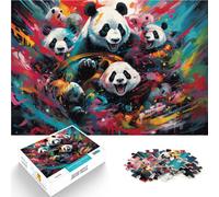 Puzzles pour Adultes 1000 pièces Couleur Panda Soulagement du Stress 26x38cm Soulagement du Stress Staycation Tuez Le Temps pour Les 14 Ans et Plus