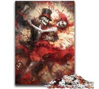 Puzzles pour Adultes 1000 pièces Couple de squelettes mexicains fantastiques Aidez Le Cerveau à exercer des Jouets addictifs pour cultiver la Patience Collection d'artistes, Beaux-Arts 26x38cm