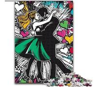 Puzzles pour Adultes 1000 pièces Couple Graffiti, Jeux éducatifs, décoration d'intérieur, idéal comme Cadeau pour Toute la Famille (Taille 26x38cm)