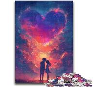Puzzles pour Adultes 1000 pièces Couple sous l'amour Jeux éducatifs Jeu éducatif pour Anniversaire, Noël pour et 14 Ans 50x75cm