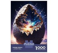 Puzzles pour Adultes 1000 Pièces Crack in The Space Egg Puzzle pour Adultes, Jeu De Réflexion, Décoration Intérieure, Cadeaux De Noël Ou d'anniversaire 70x50cm/1000pcs