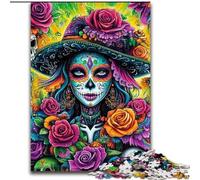 Puzzles pour Adultes 1000 pièces, Crâne Mexicain Difficile, Jouets éducatifs et éducatifs pour la Famille, Jeux d'anniversaire et Cadeaux Uniques (Taille 26x38cm)