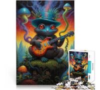 Puzzles pour Adultes 1000 pièces Créature lézard fantaisiste Réduction du Stress intéressante décoration Murale 38x26cm