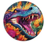 Puzzles pour Adultes, 1000 pièces, Crocodile du Nil psychédélique, Puzzle de 1000 pièces, Jeu de réflexion pour Adolescents, Cadeau de Vacances idéal (67,5 x 67,5 cm)