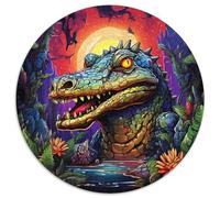 Puzzles pour Adultes, 1000 pièces, Crocodiles du Nil, Puzzles pour Adultes, Cadeau DIY, Amusant, Convient pour la Maison, Le Salon, Le Bureau, Décoration (67,5 x 67,5 cm)