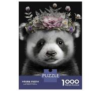 Puzzles pour Adultes 1000 Pièces Cute Baby Fluffy Panda Puzzle pour Adultes, Jeu De Réflexion, Cadeau d'anniversaire, Défi Éducatif 52x38cm/1000pcs