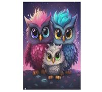 Puzzles pour Adultes 1000 Pièces Cute Chouette Puzzles pour Adultes Et Enfants Puzzles en Bois Excellent Cadeau pour Les Adultes (78×53cm)