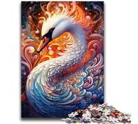 Puzzles pour Adultes 1000 pièces Cygnes colorés Jeu Familial Soulagement du Stress Défi Difficile Collection d'artistes, Beaux-Arts 38x26cm