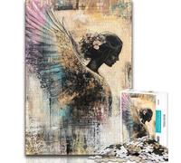 Puzzles pour Adultes 1000 pièces d'aigles fantastiques pour Adolescents Jouets de Jeu stimulants décoration Murale Cadeaux d'anniversaire et de Noël Uniques 38x26cm