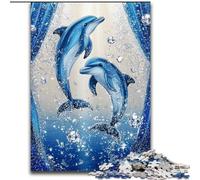 Puzzles pour Adultes 1000 pièces Dauphin Diamant : Un défi à compléter, mais Amusant et Humoristique, des Cadeaux d'anniversaire et des Cadeaux Uniques (Taille 26x38cm)