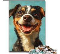 Puzzles pour Adultes 1000 pièces de Chiens Heureux pour Adultes, adaptés aux Anniversaires, Halloween, Thanksgiving et Pâques (Taille 26x38cm)