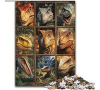 Puzzles pour Adultes 1000 pièces de Tyrannosaurus Rex, à partir de 14 Ans Chaque pièce est Unique Un Jeu Amusant et Stimulant pour Toute la Famille (Taille 50x75cm)