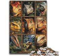 Puzzles pour Adultes 1000 pièces de Tyrannosaurus Rex pour Les 14 Ans et Plus Jeu de réflexion pour Adultes et Adolescents 26x38cm