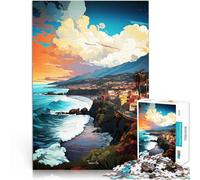 Puzzles pour Adultes 1000 pièces Découvrez la Peinture à l'huile de Tenerife Jouets de Jeu Cadeau pour Les Anniversaires 75x50cm