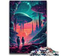 Puzzles pour Adultes 1000 pièces Découvrez Les OVNI Aidez Le Cerveau à exercer des Jouets addictifs pour cultiver la Patience Une œuvre d'art 50x75cm
