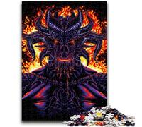 Puzzles pour Adultes 1000 pièces Démon de l'enfer Jeu éducatif Familial Offrez des Cadeaux pour Toute la Famille à partir de 14 Ans 50x75cm