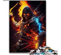 Puzzles pour Adultes 1000 pièces Démon du feu, stimulent Le Cerveau, stimulent la Patience et améliorent la mémoire (Taille 50x75cm)